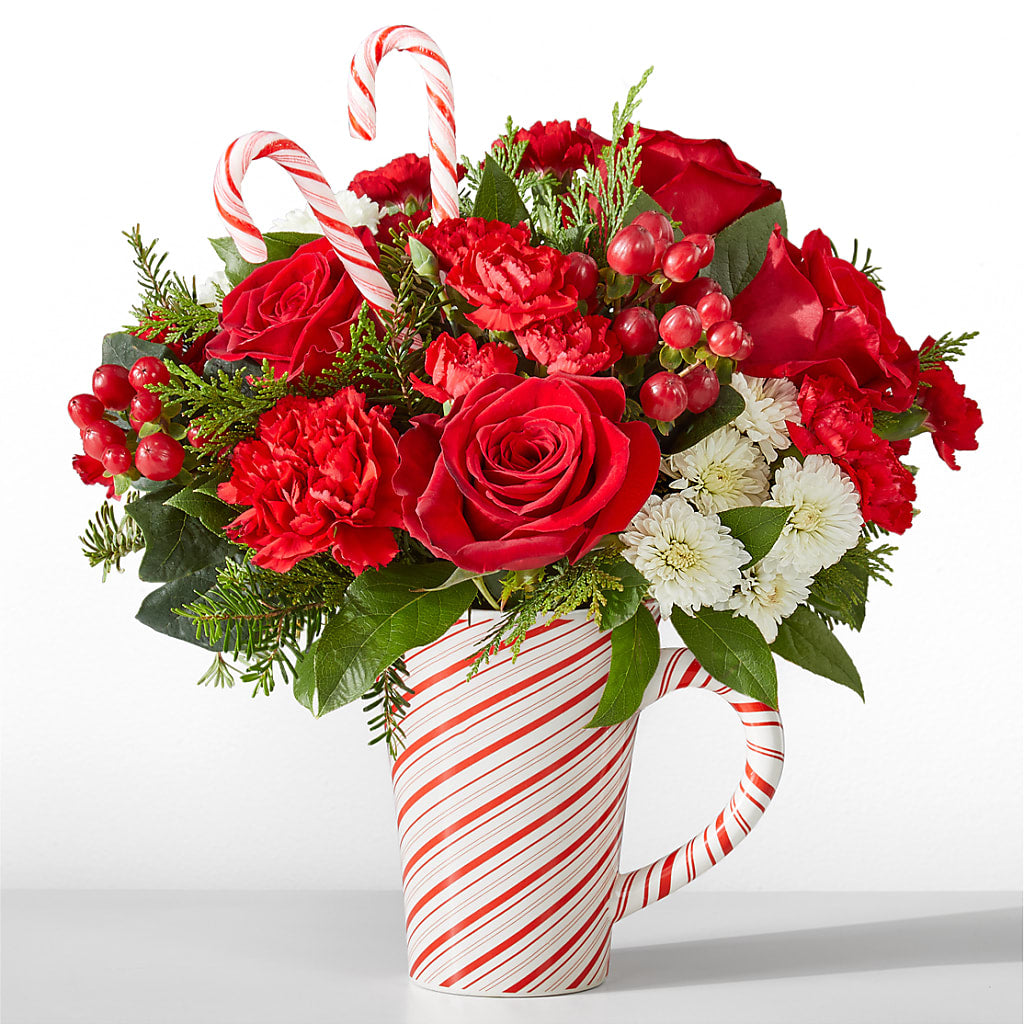 Peppermint Swirl Mug – Cheapflowers.com, Tontitown AR