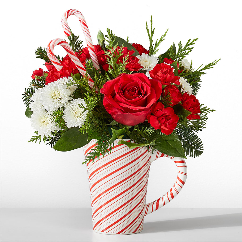 Peppermint Swirl Mug – Cheapflowers.com, Tontitown AR