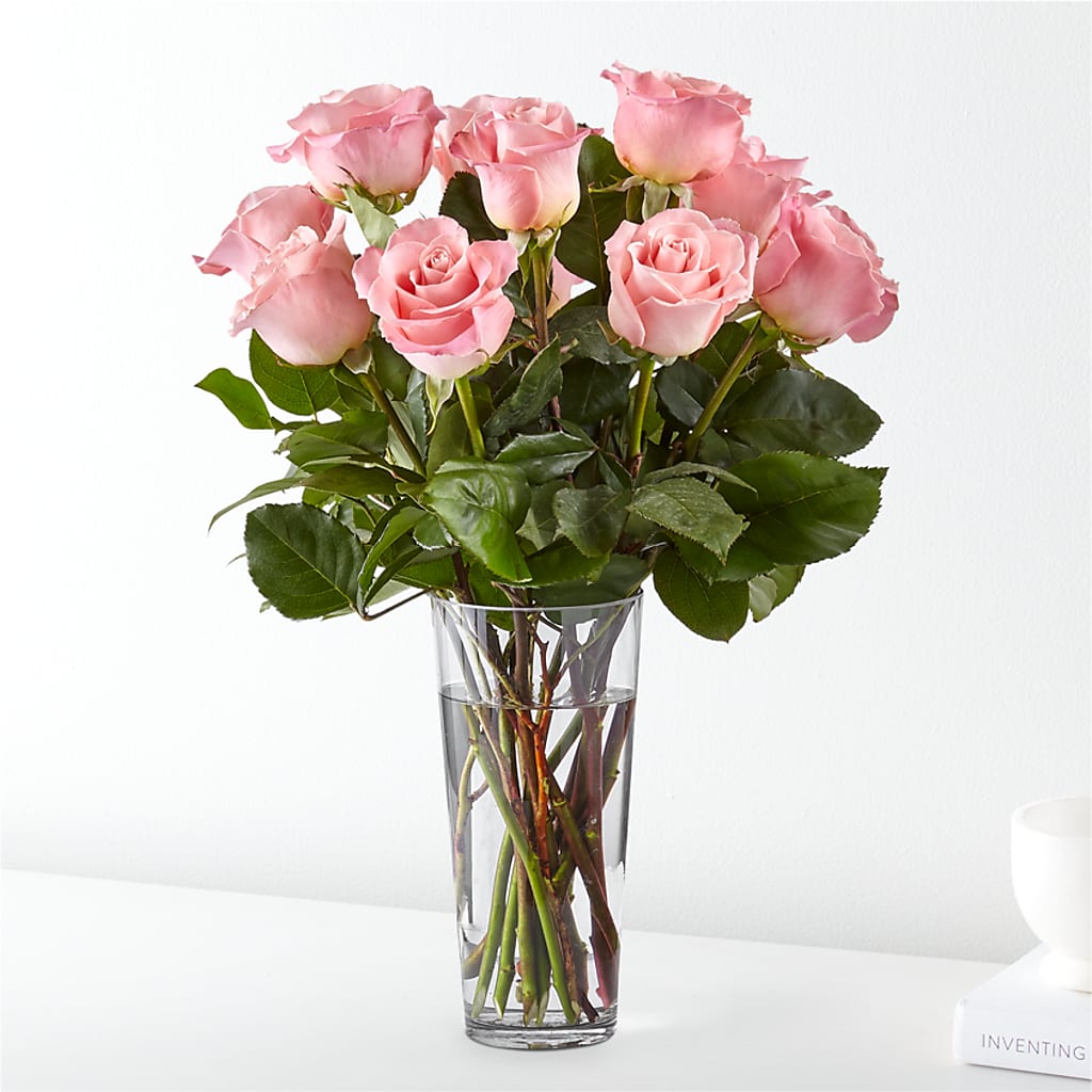 Long Stem Pink Rose Bouquet – Cheapflowers.com, Tontitown AR