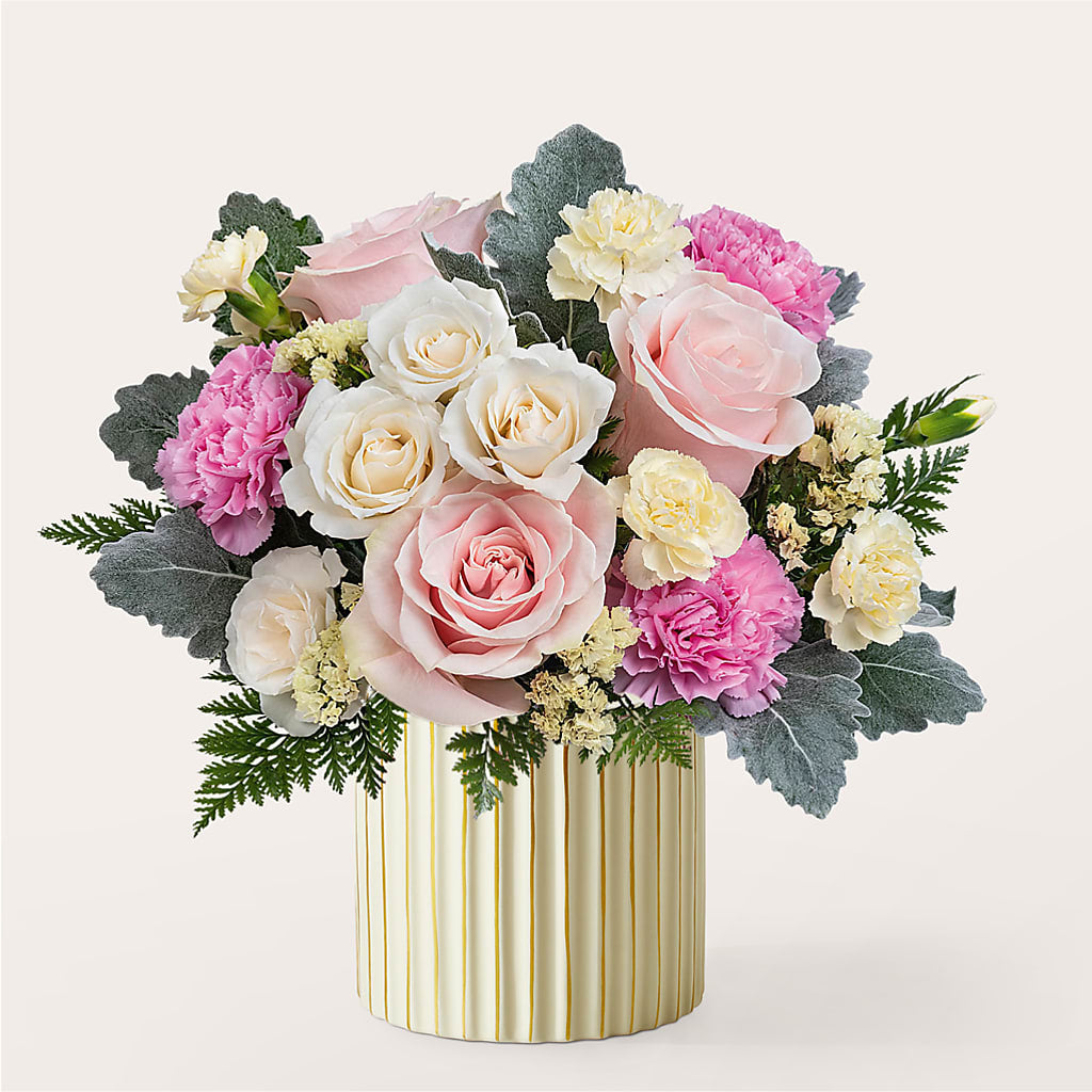 Blissful Moments Bouquet with Ivory Vase – Cheapflowers.com, Tontitown AR