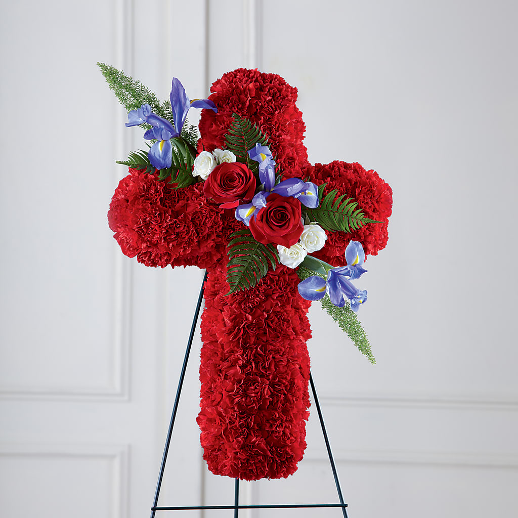 Faithful Hero Floral Cross – Cheapflowers.com, Tontitown AR