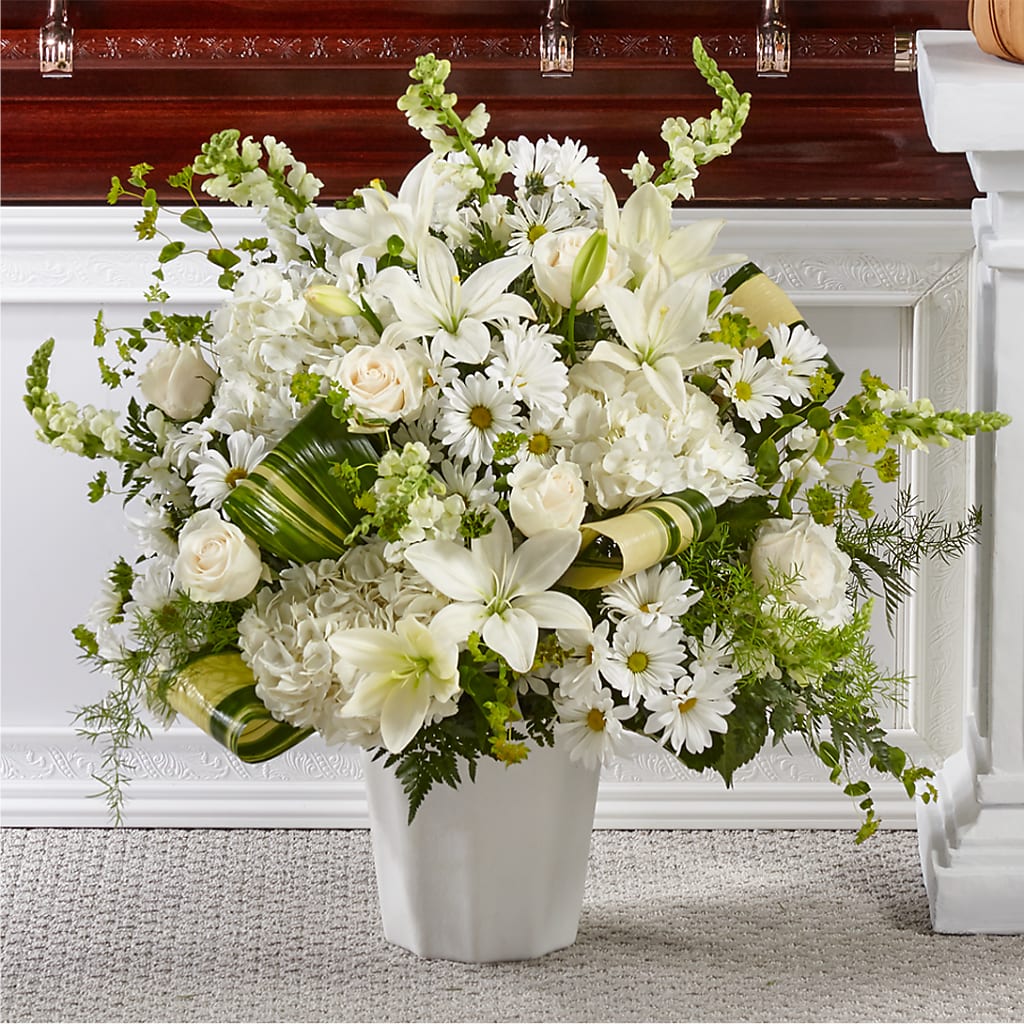 Thoughts of Tranquility Floor Basket – Cheapflowers.com, Tontitown AR