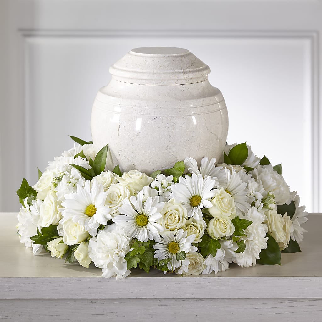 Ivory Gardens Cremation Adornment – Cheapflowers.com, Tontitown AR
