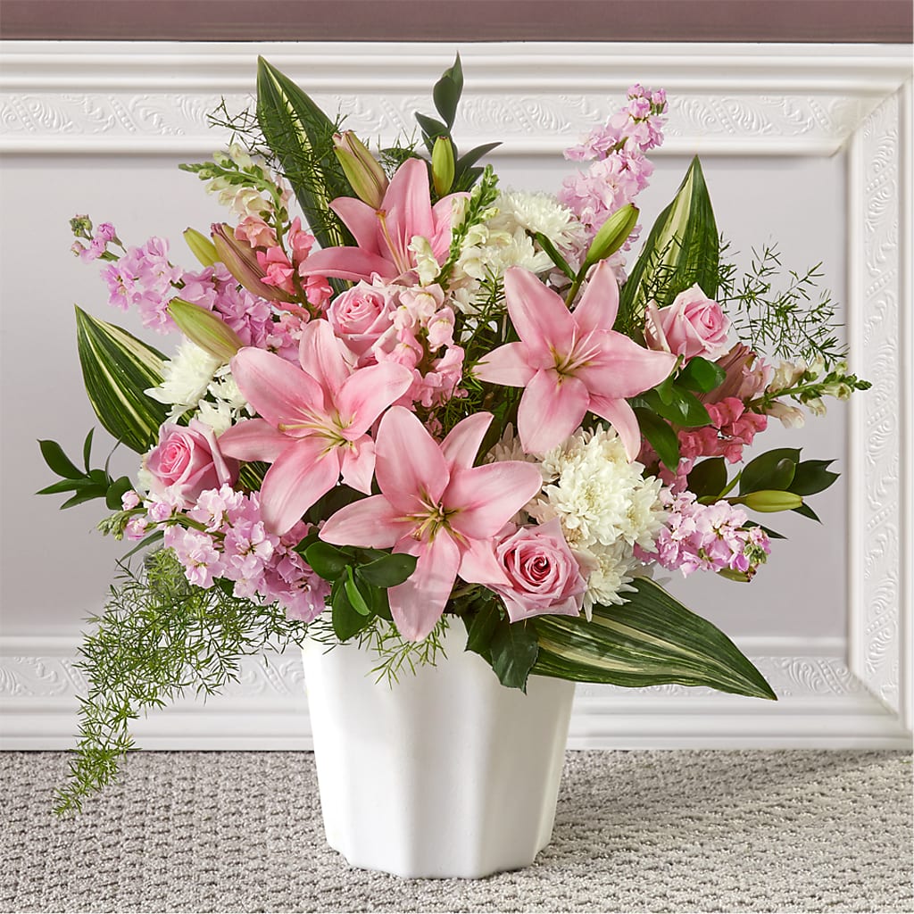 Simply Serene Floor Basket – Cheapflowers.com, Tontitown AR