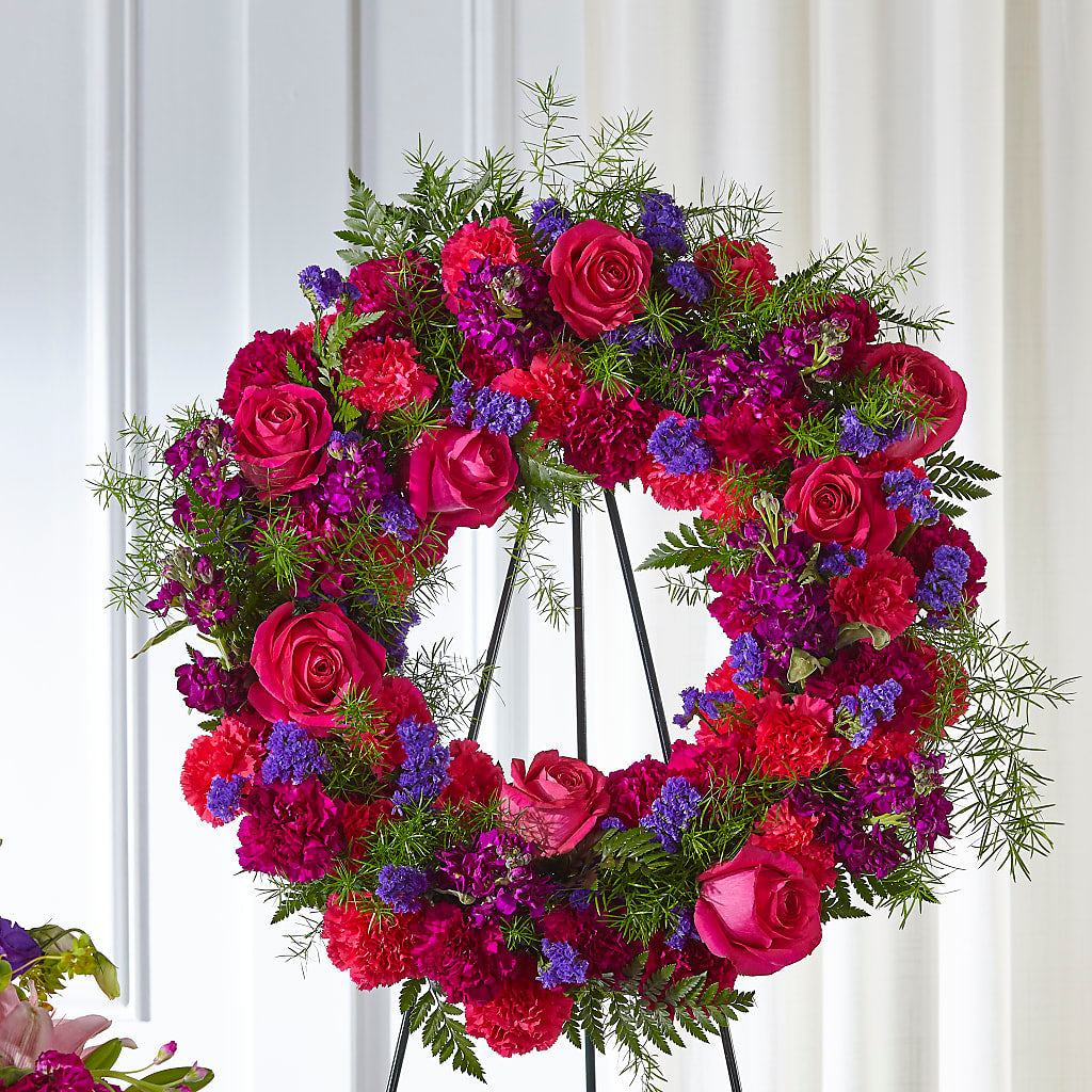Calming Colors Wreath – Cheapflowers.com, Tontitown AR