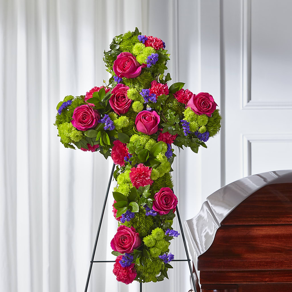 Tribute Rose Floral Cross – Cheapflowers.com, Tontitown AR
