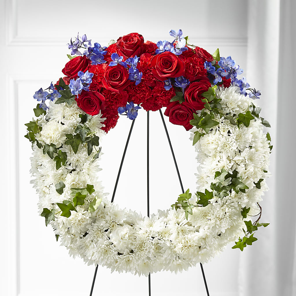 Patriotic Passion Wreath – Cheapflowers.com, Tontitown AR