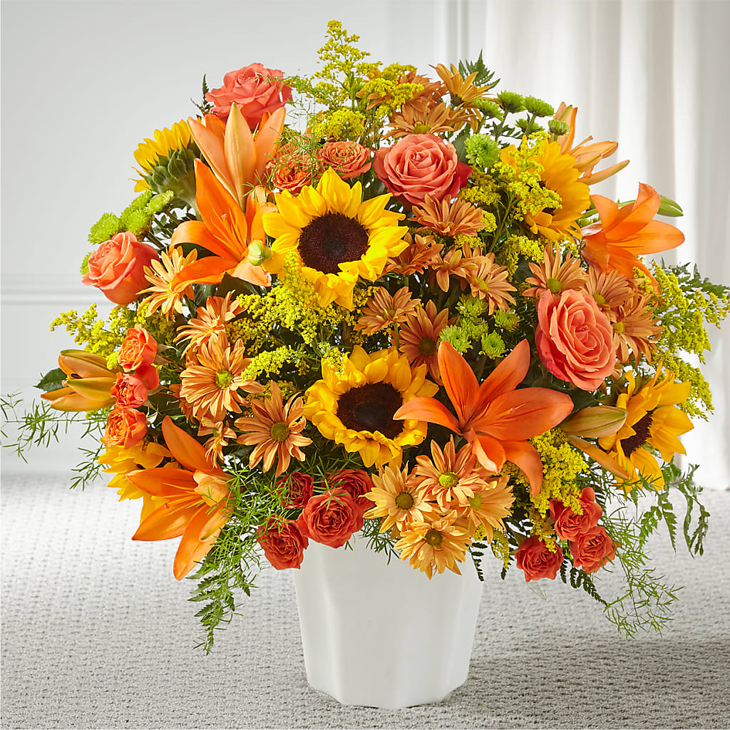 Harvest Thoughts Floor Basket – Cheapflowers.com, Tontitown AR