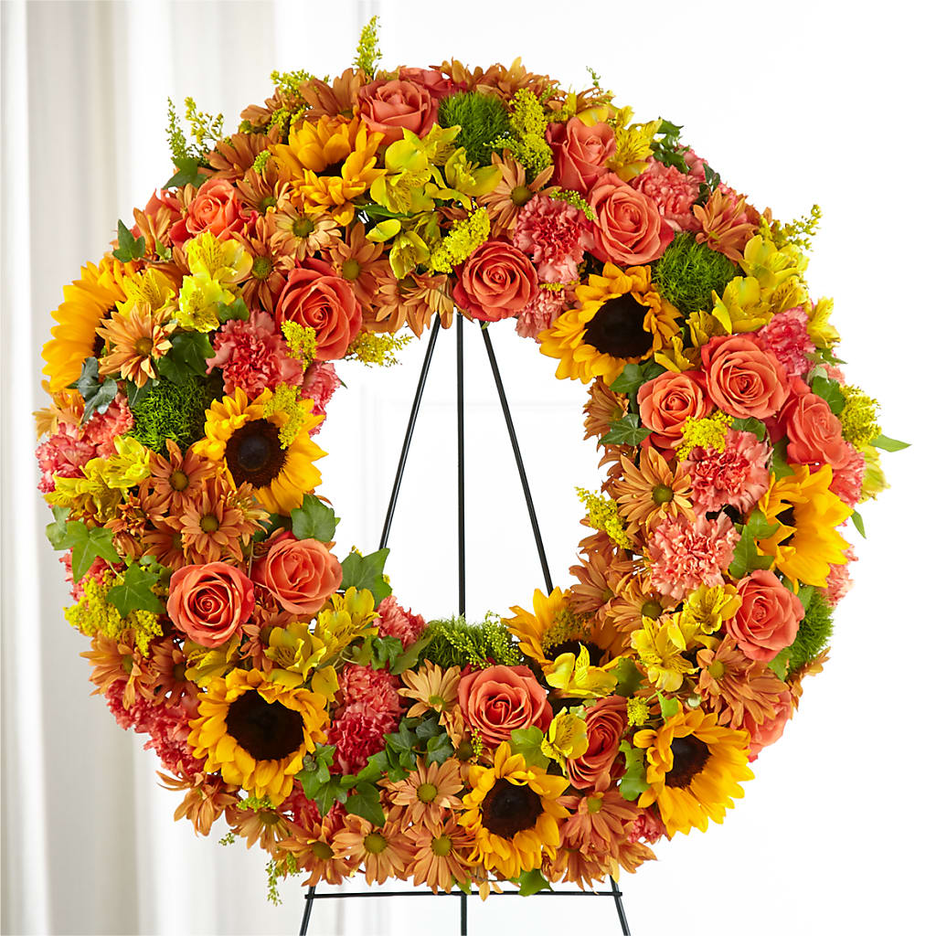 Autumnal Memories Wreath (Standard) – Cheapflowers.com, Tontitown AR