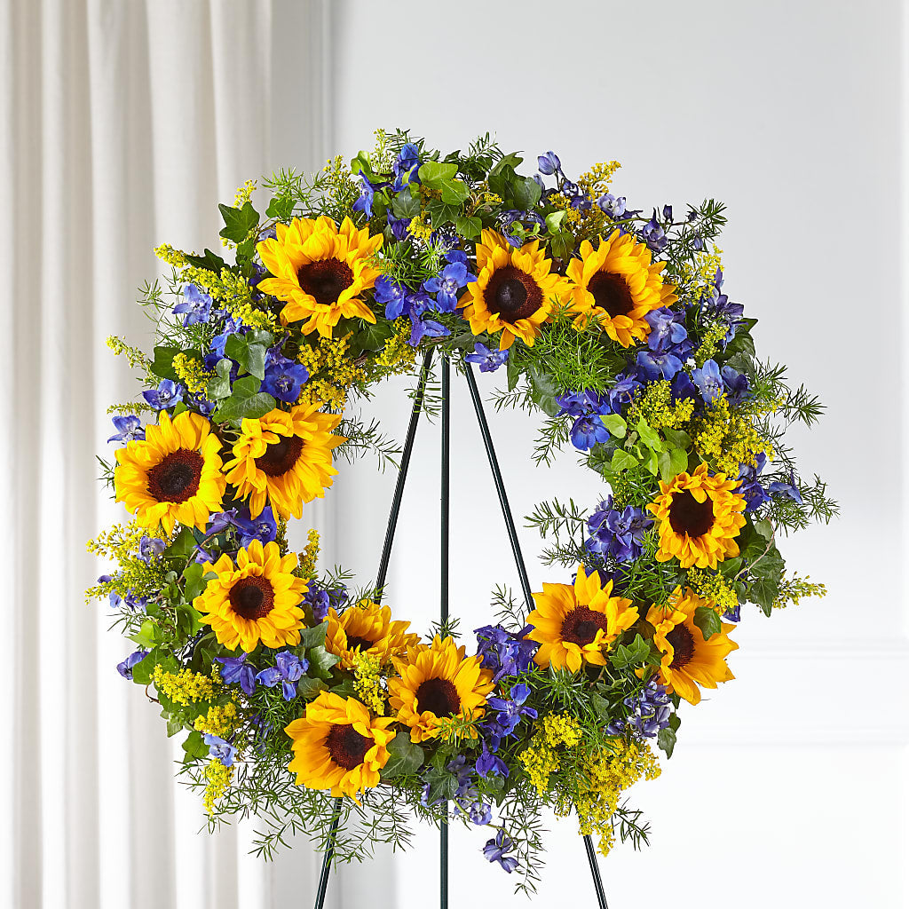 Bright Rays Wreath – Cheapflowers.com, Tontitown AR