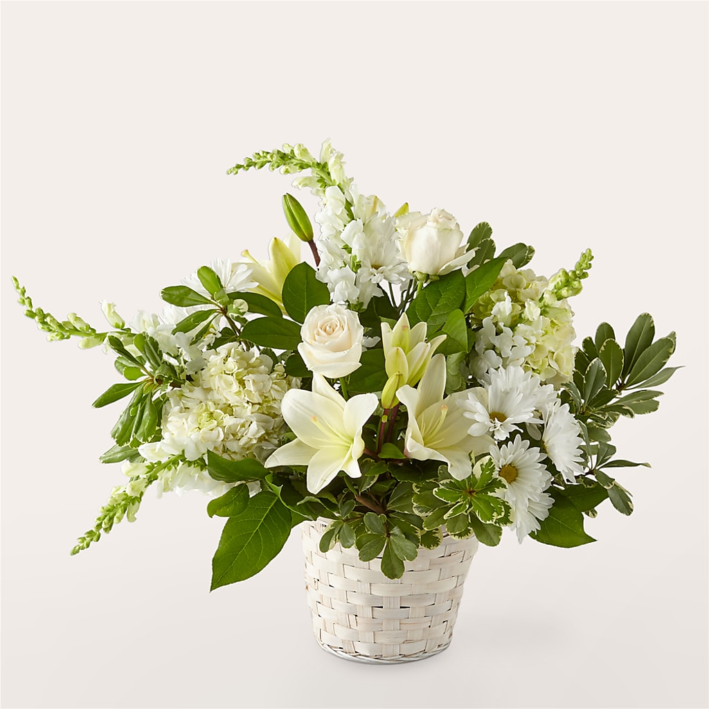 Ivory Elegance Floral Basket – Cheapflowers.com, Tontitown AR
