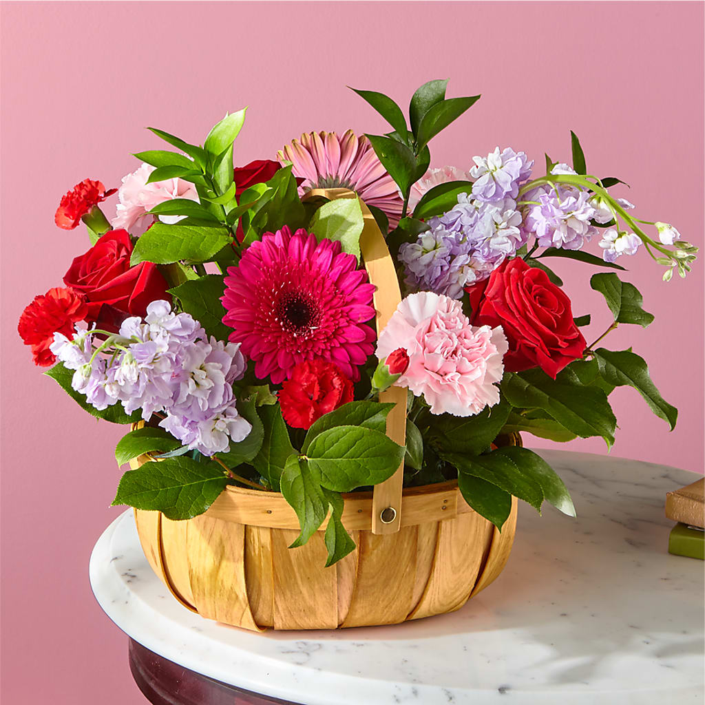 Pink Picnic Basket – Cheapflowers.com, Tontitown AR