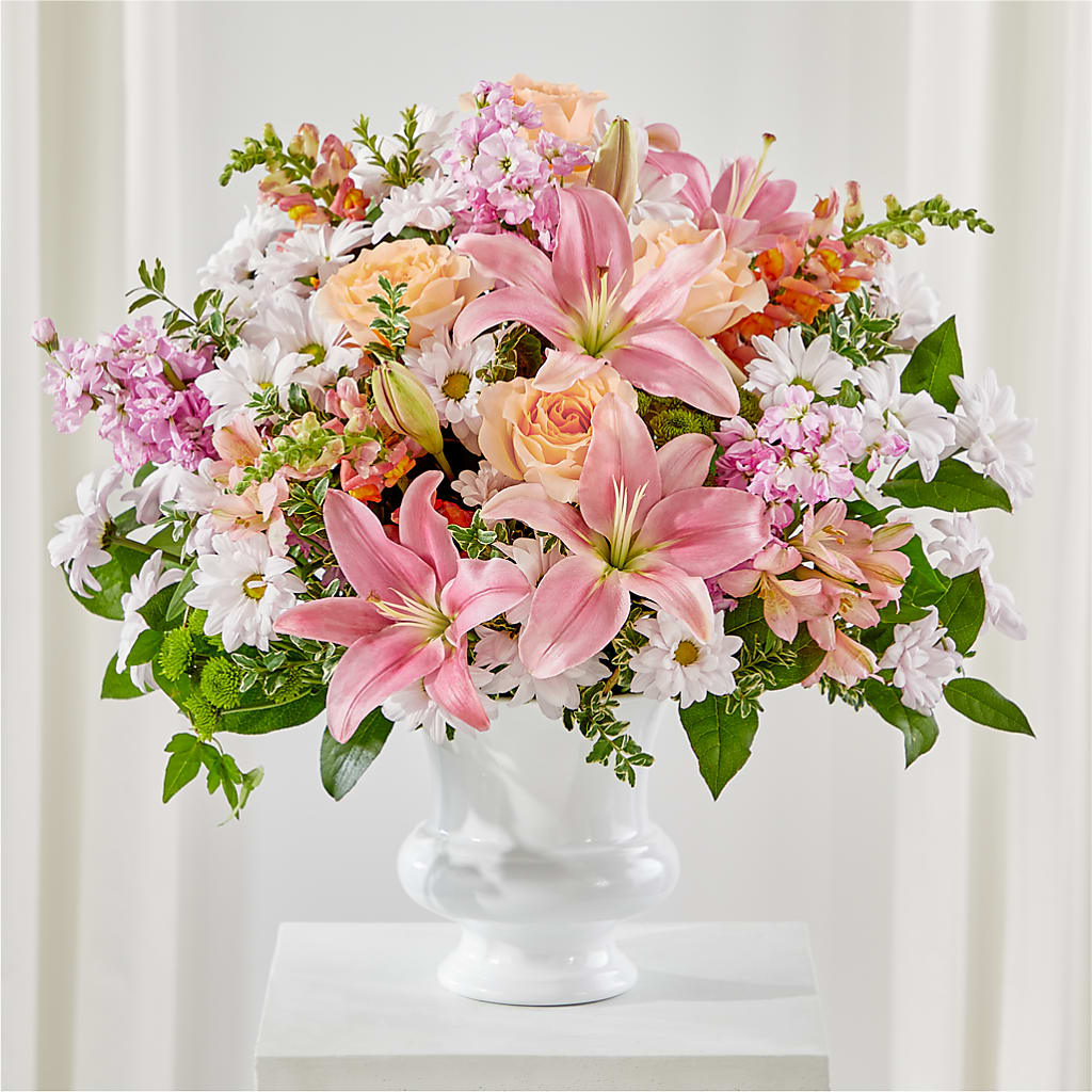 Heartfelt Gesture Urn Arrangement – Cheapflowers.com, Tontitown AR