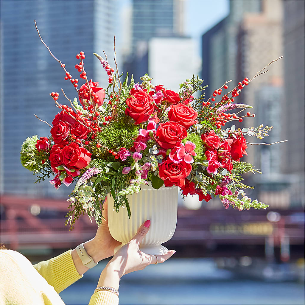 Big Red Bow Bouquet –  Cheapflowers.com, Tontitown AR