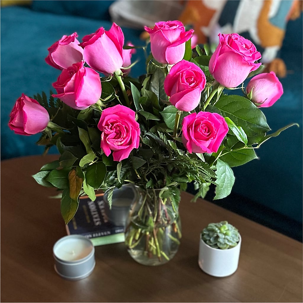 Long Stem Pink Rose Bouquet –  Cheapflowers.com, Tontitown AR