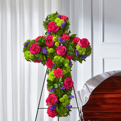Tribute Rose Floral Cross –  Cheapflowers.com, Tontitown AR