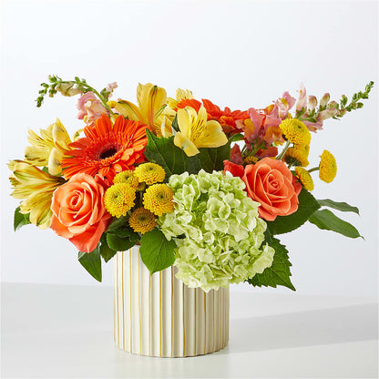 Autumn Sunshine Bouquet with Ivory Vase –  Cheapflowers.com, Tontitown AR