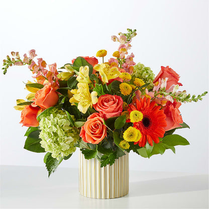 Autumn Sunshine Bouquet with Ivory Vase –  Cheapflowers.com, Tontitown AR