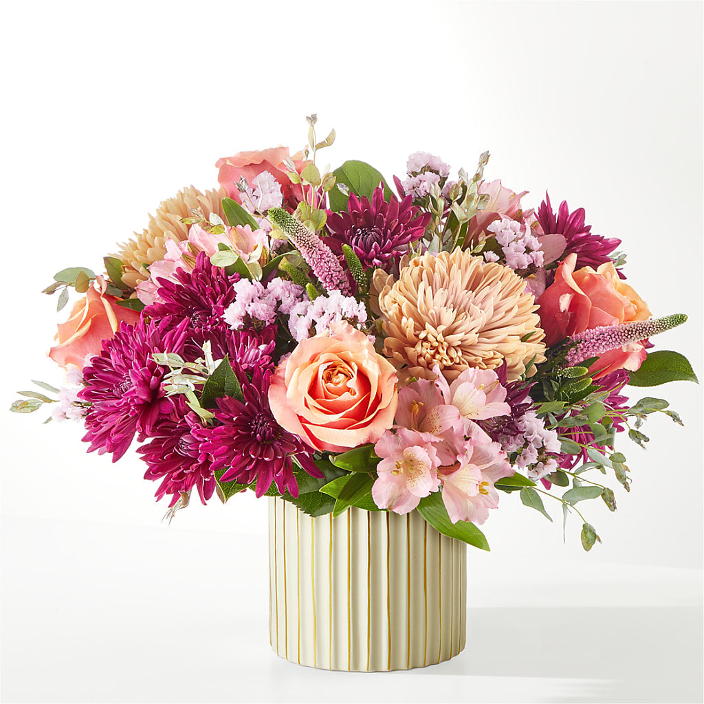 Berry Cobbler Bouquet with Ivory Vase –  Cheapflowers.com, Tontitown AR