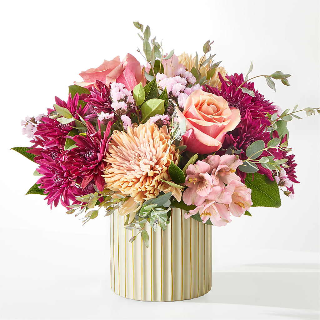 Berry Cobbler Bouquet with Ivory Vase –  Cheapflowers.com, Tontitown AR