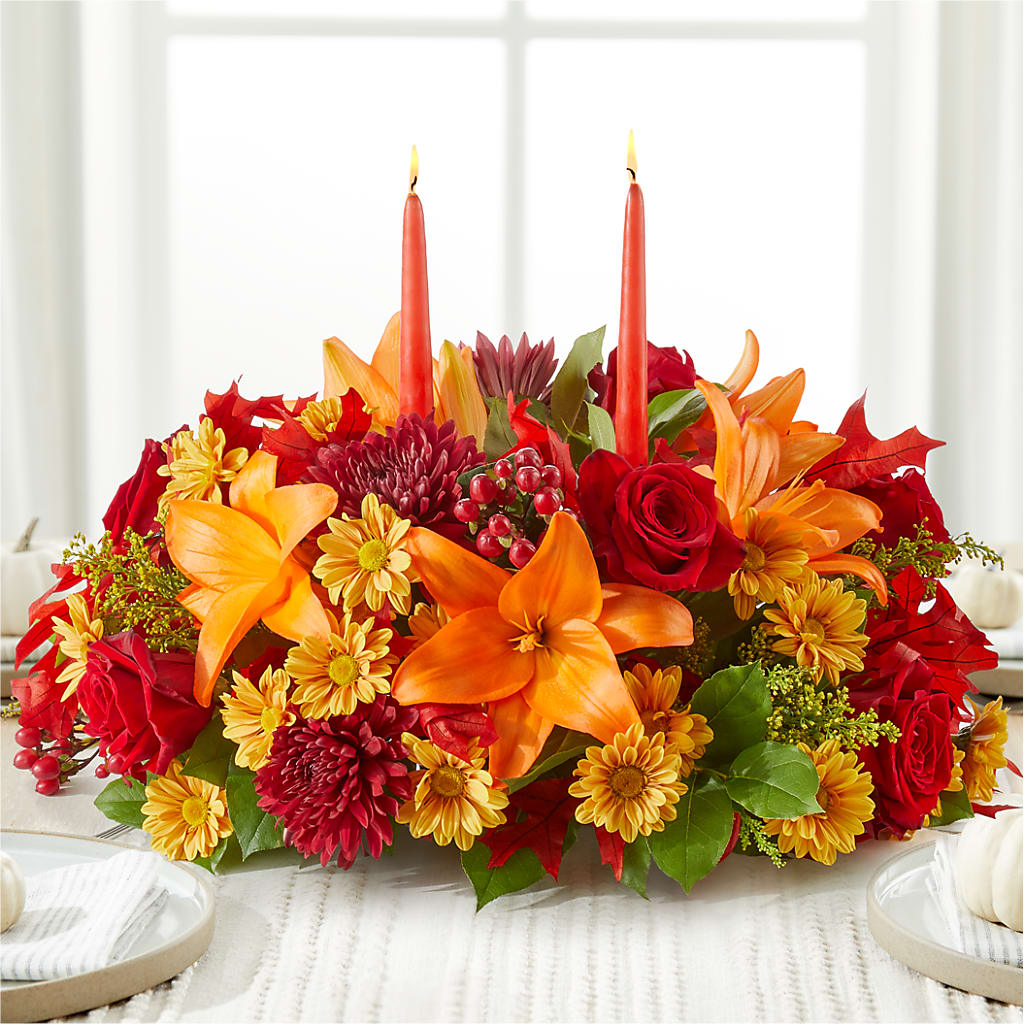 Autumn's Embrace Centerpiece –  Cheapflowers.com, Tontitown AR